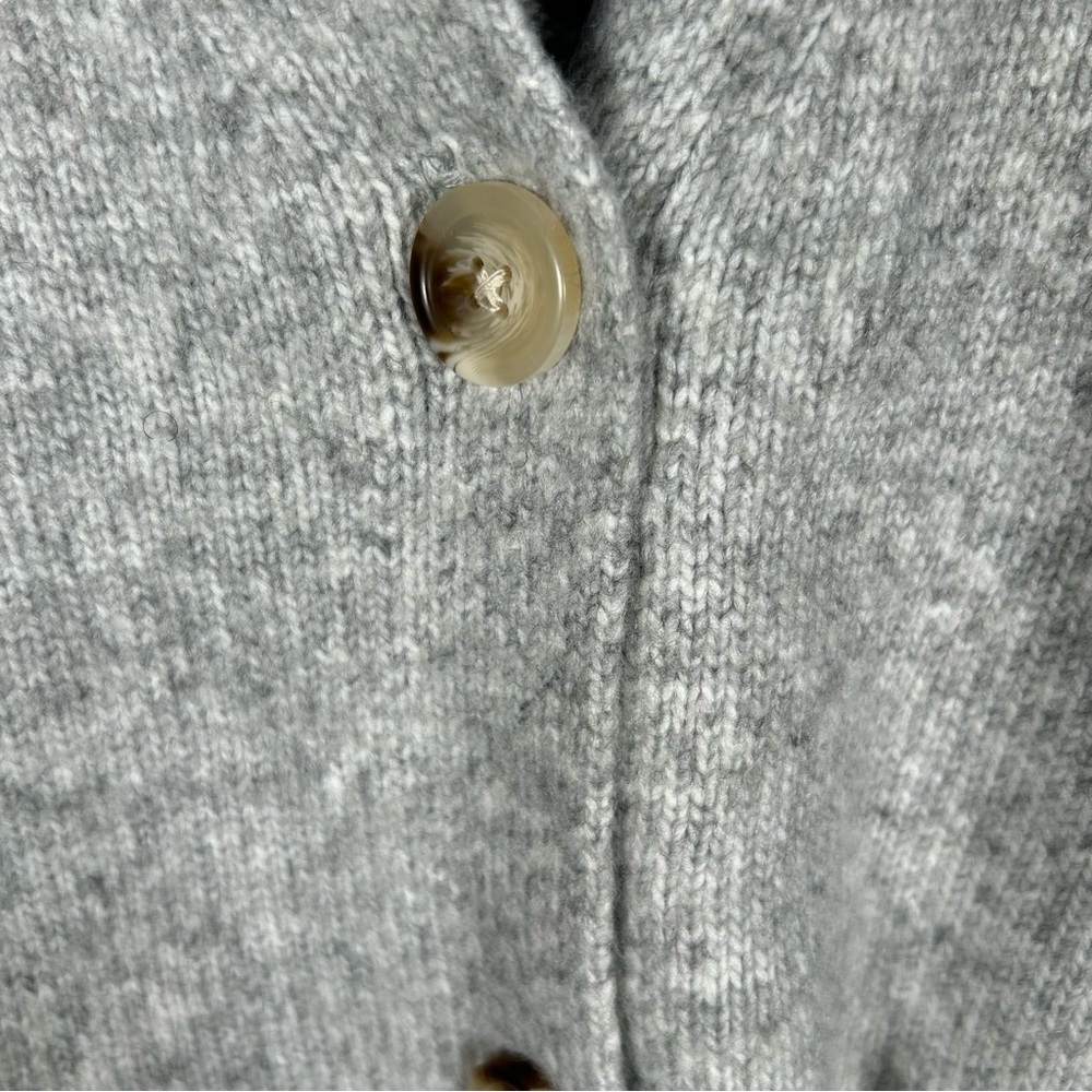 Member's Mark Boxy Rolled Hem V-Neck Soft Cardigan Light Grey Heather XXL NWT - Picture 4 of 7
